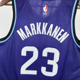 25/26 JAZZ MARKKANEN #23 Purple Top Quality Hot Pressing NBA Jersey