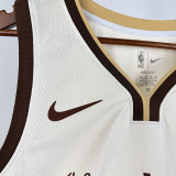 25/26 WARRIORS GREEN # 23 Beige City Edition Top Quality Hot Pressing NBA Jersey