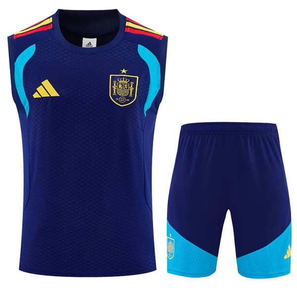 26/27 Spain Royal Blue Tank top and shorts suit