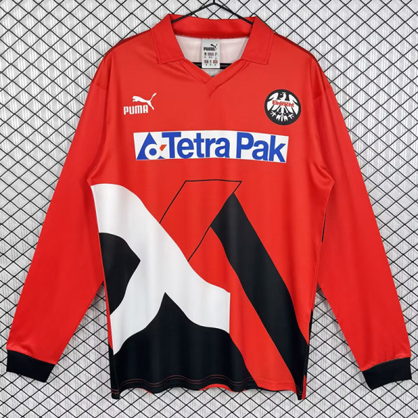1993/1995 Frankfurt Home  Long Sleeve Retro Soccer Jersey