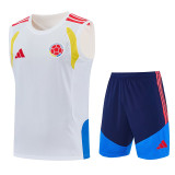 26/27 Colombia White Tank top and shorts suit