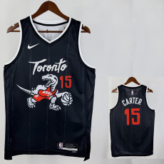 25/26 Raptors CARTER # 15 Black City Edition Top Quality Hot Pressing NBA Jersey
