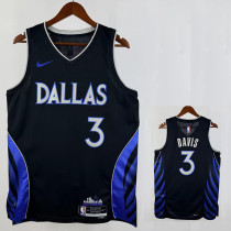 25/26 Dallas Mavericks DAVIS #3 Black City Edition Top Quality Hot Pressing NBA Jersey