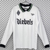 1995/1996 Monchengladbach Home Long Sleeve Retro Soccer Jersey