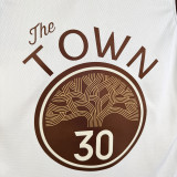 25/26 WARRIORS CURRY # 30 Beige City Edition Top Quality Hot Pressing NBA Jersey