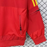 2010 Spain Home Red Retro Windbreaker