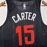 25/26 Raptors CARTER # 15 Black City Edition Top Quality Hot Pressing NBA Jersey
