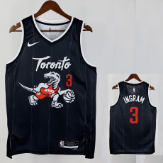 25/26 Raptors INGRAM # 3 Black City Edition Top Quality Hot Pressing NBA Jersey