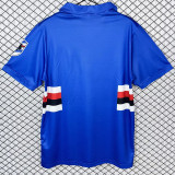 1991/1992 Sampdoria Home Retro Soccer Jersey