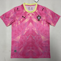26/27 Portugal Pink gemstone pattern Edition Fans Soccer Jersey