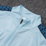 26/27 Man City Sky Blue Kids Half Pull Tracksuit #E25229 (童装、半拉链)