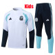 26/27 Argentina White Kids Half Pull Tracksuit ##E26003(童装/半拉链）