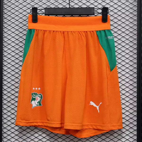 26/27 Ivory Coast Yellow Player Version Shorts Pants