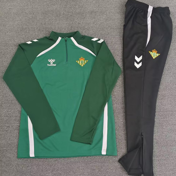 25/26 Real Betis Green Half Pull Tracksuit (半拉链)