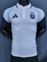 25/26 Argentina White Half Pull Player VersionTraining Shirts#(半拉球员版)