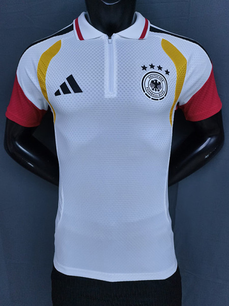 26/27 Germany White Half Pull Player Version Training Shirts#(半拉球员版)