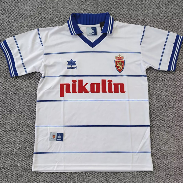 1999/2000 Zaragoza Home  Retro  Soccer Jersey