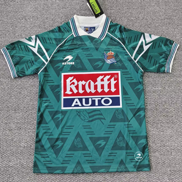 1995/1996 Real Sociedad Away Retro Soccer Jersey