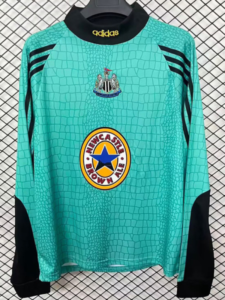 1997/1998 Newcastle Goalkeeper Green Long Sleeve Retro Soccer Jersey
