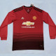 2018/2019 Man Utd Home Long Sleeve Retro Soccer Jersey
