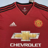 2018/2019 Man Utd Home Long Sleeve Retro Soccer Jersey