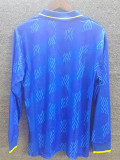 2014 Colombia Home Long Sleeve Retro Soccer Jersey