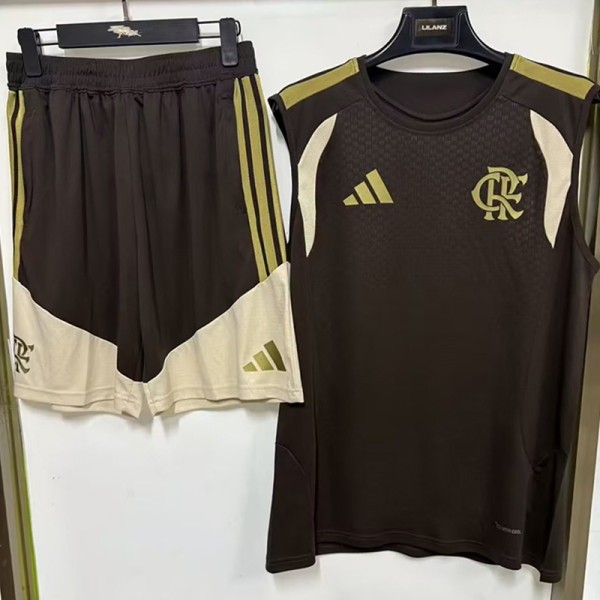 26/27 Flamengo Black Tank top and shorts suit