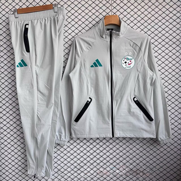 26/27 Algeria Grey Windbreaker Tracksuit