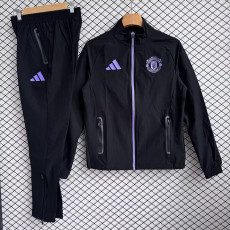 26/27 Man Utd Black Windbreaker Tracksuit