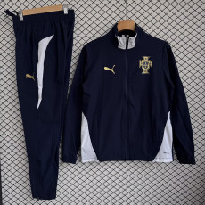 26/27 Portugal Royal Blue Windbreaker Tracksuit