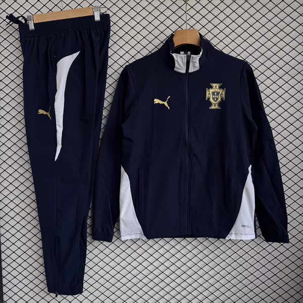 26/27 Portugal Royal Blue Windbreaker Tracksuit
