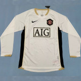 2006/2007 Man Utd Away Long sleeve Retro Soccer Jersey长袖