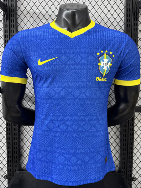 26/27 Brazil Special Edition Blue Player Version Soccer Jersey