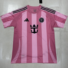 25/26 Inter Miami Home(MESSI#10) Champion Edition Fans Soccer Jersey带星