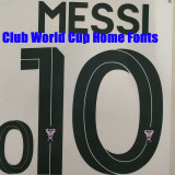25/26 Inter Miami Home(MESSI#10) Champion Edition Fans Soccer Jersey带星