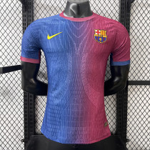 26/27 BAR Special Edition Pink Blue Player Version Soccer Jersey