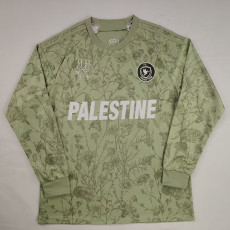 26/27 Palestine Light Green Long Sleeve Retro Soccer Jersey
