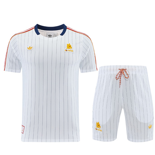 26/27 Roma White Training Shorts Suit