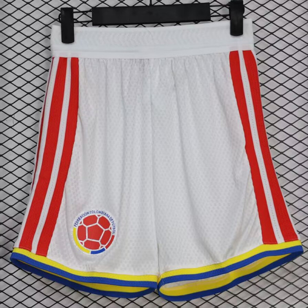 26/27 Colombia Ｗhite Player Version Shorts Pants球员版