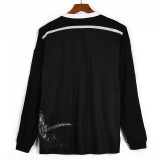 2014/2015 RMA Away Black Long Sleeve Retro Soccer Jersey (长袖)