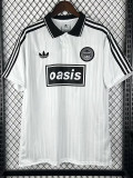 26/27 Live'25 OASIS White With No25 Tour Soccer Jersey#带25号(黑边)