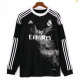 2014/2015 RMA Away Black Long Sleeve Retro Soccer Jersey (长袖)