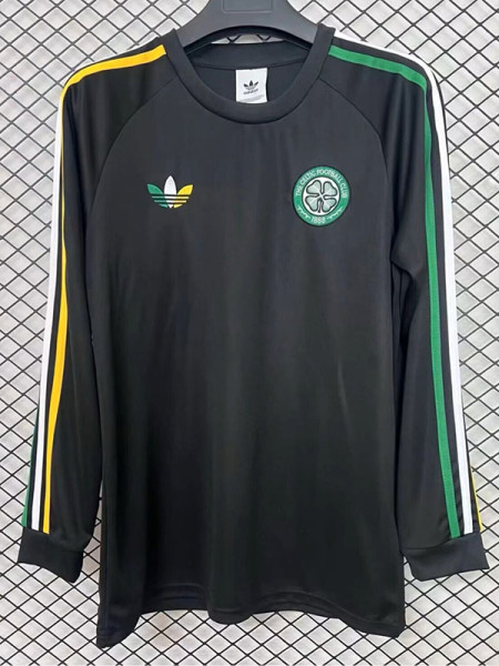26/27 Celtic Origin Edition Black Long Sleeve Fans Soccer Jersey