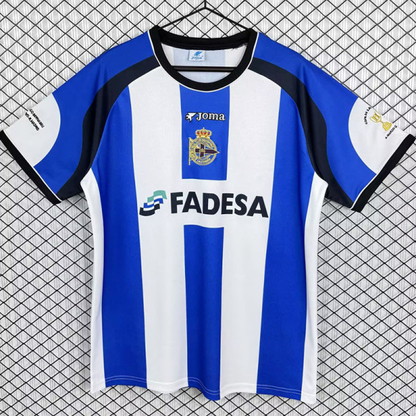 2001/2002 La Coruna Home Retro Soccer Jersey