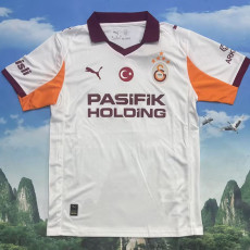 25/26 Galatasaray Away Fans Soccer Jersey(Advertisement)(带胸前广告五星）