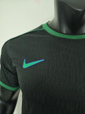 1998 Brazi Black Player Version Soccer Jersey