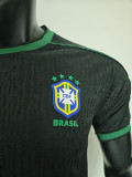 1998 Brazi Black Player Version Soccer Jersey