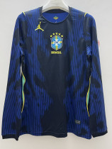 26/27 Brazil Away Long Sleeve Fans Soccer Jersey