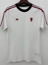 26/27 Man Utd Leisure White Retro Soccer Jersey