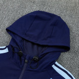 26/27 Argentina Royal Blue Hooded Windbreaker Tracksuit